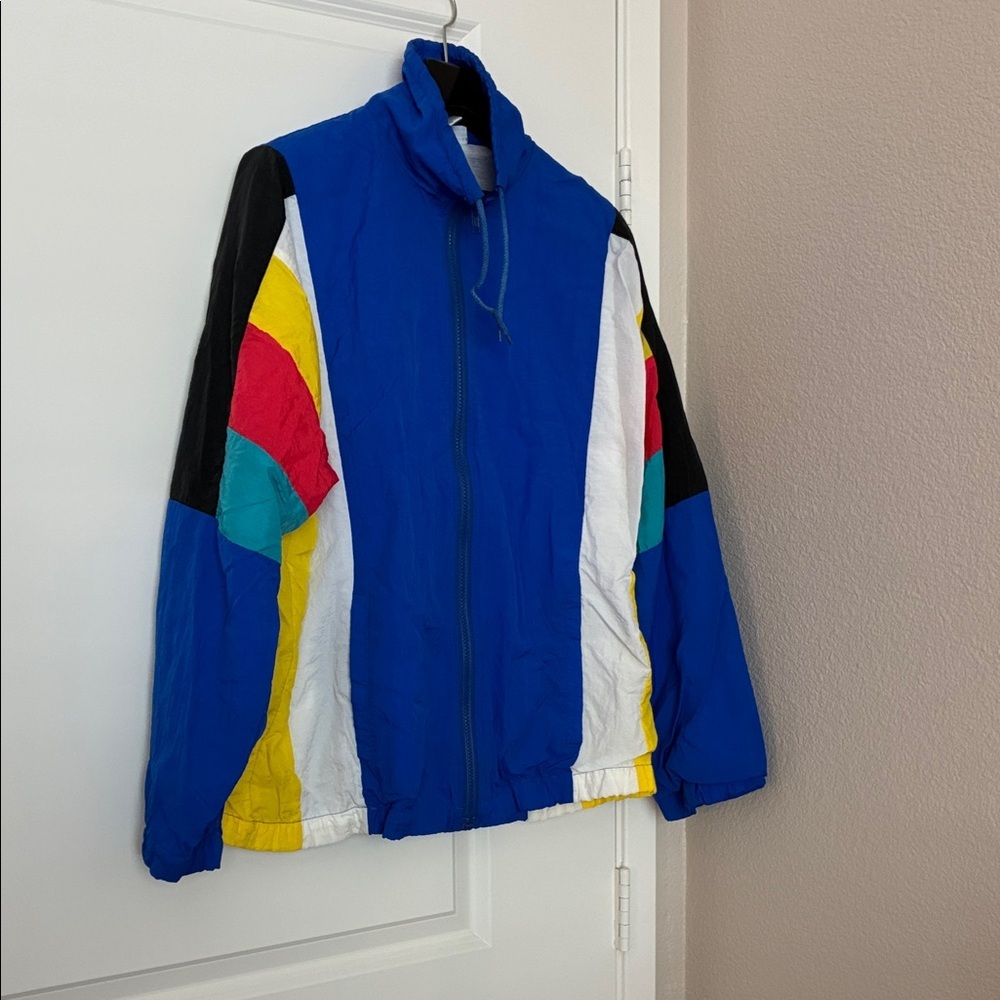 Vintage Pacer Block Color Windbreaker Jacket sizeM Unisex